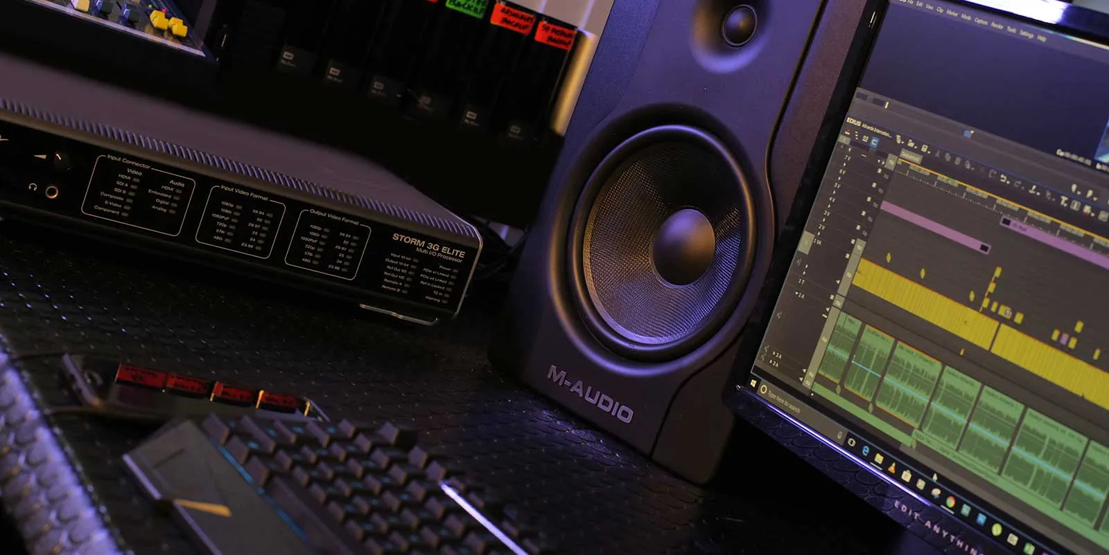 Professional editing suite with Ultra HD/4K capability